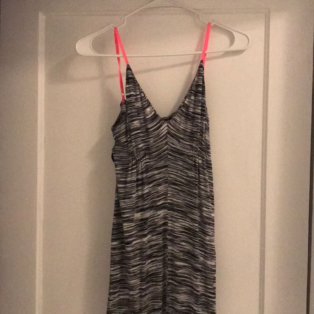 Eight Sixty black and white stripe maxi dress!